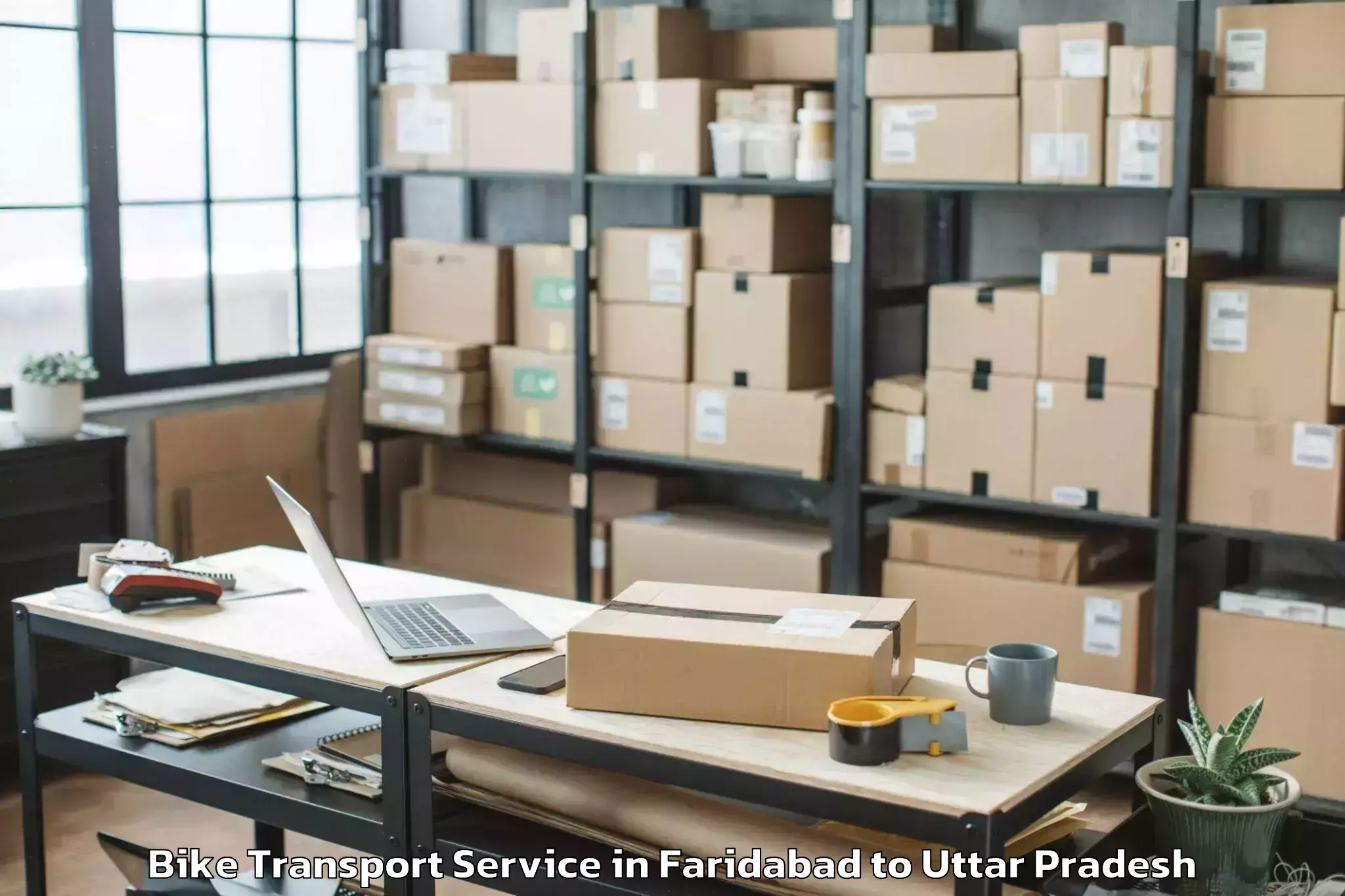 Leading Faridabad to Integral University Lucknow Bike Transport Provider